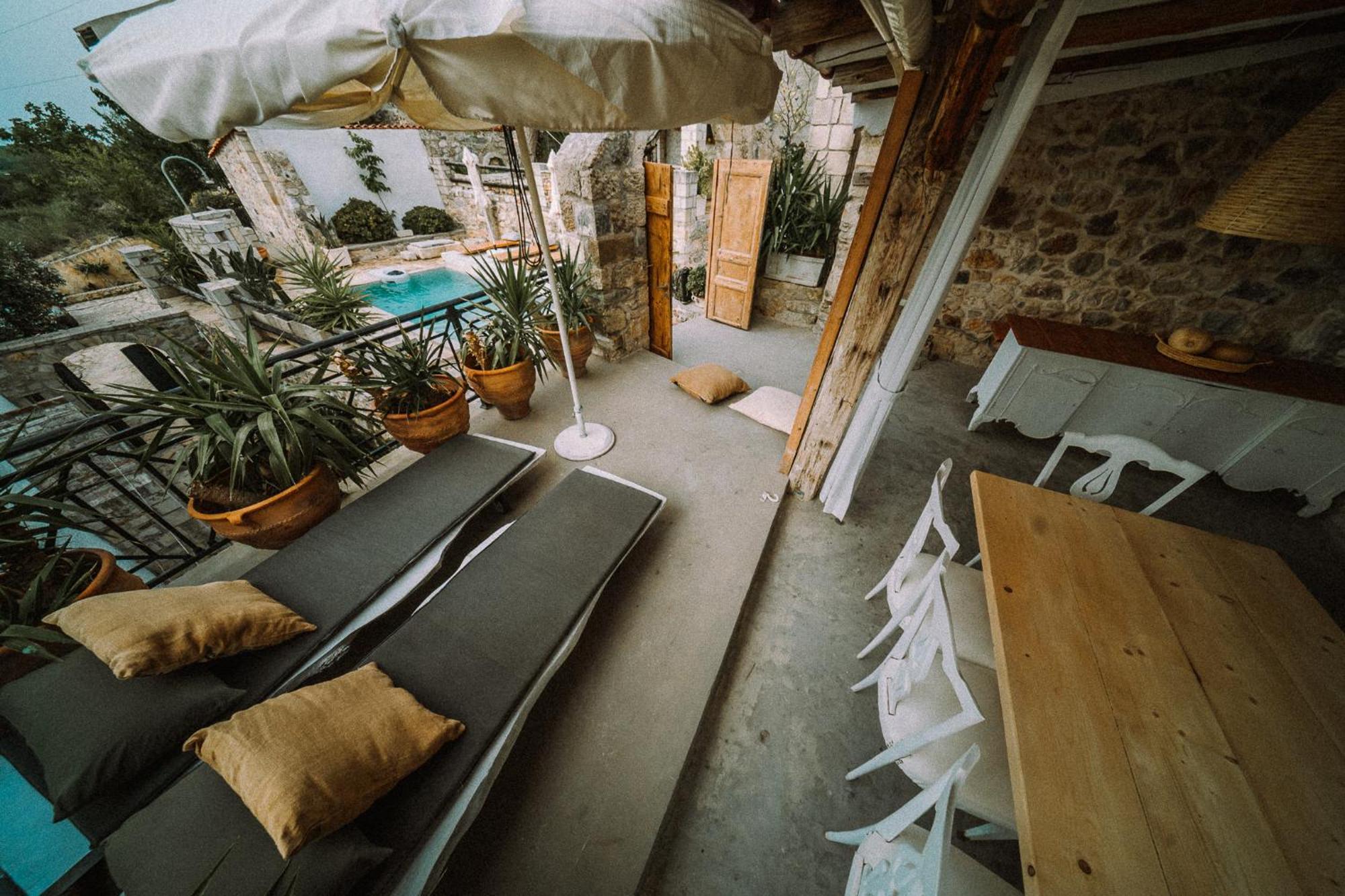 Вилла Antonia'S Stonebuilt Mansion With A Private Pool Armenoi  Экстерьер фото