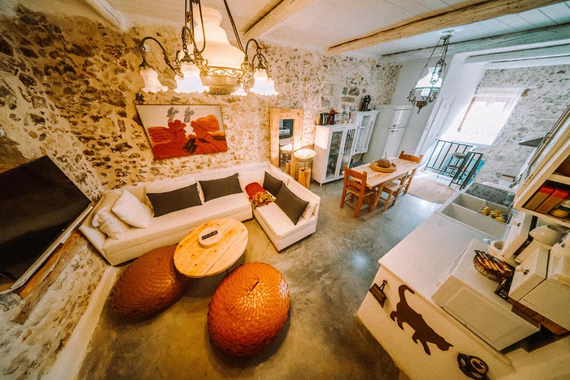 Вилла Antonia'S Stonebuilt Mansion With A Private Pool Armenoi  Экстерьер фото