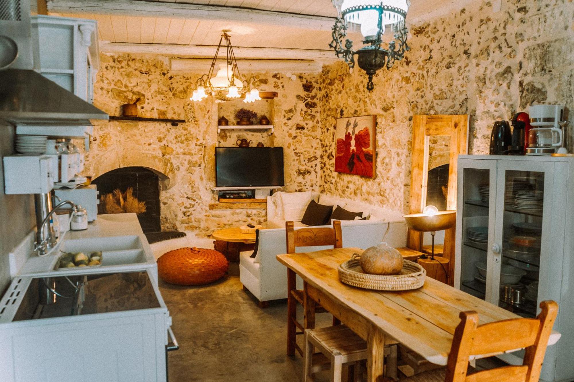Вилла Antonia'S Stonebuilt Mansion With A Private Pool Armenoi  Экстерьер фото