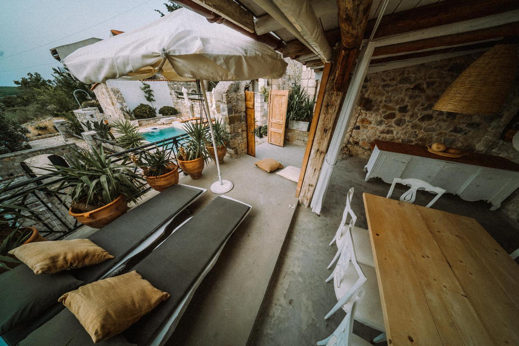 Вилла Antonia'S Stonebuilt Mansion With A Private Pool Armenoi  Экстерьер фото
